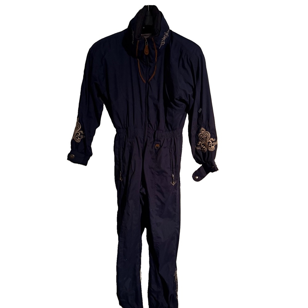 Obermeyer Snow Suit Womens One Piece Ski Bib Vtg 90s Milano 6 Petite 6P Ski Trip